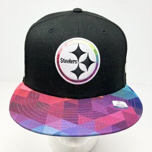 New Era Pittsburgh‎ Steelers Hat Snapback Cap Crucial Catch Adjustable Logo New